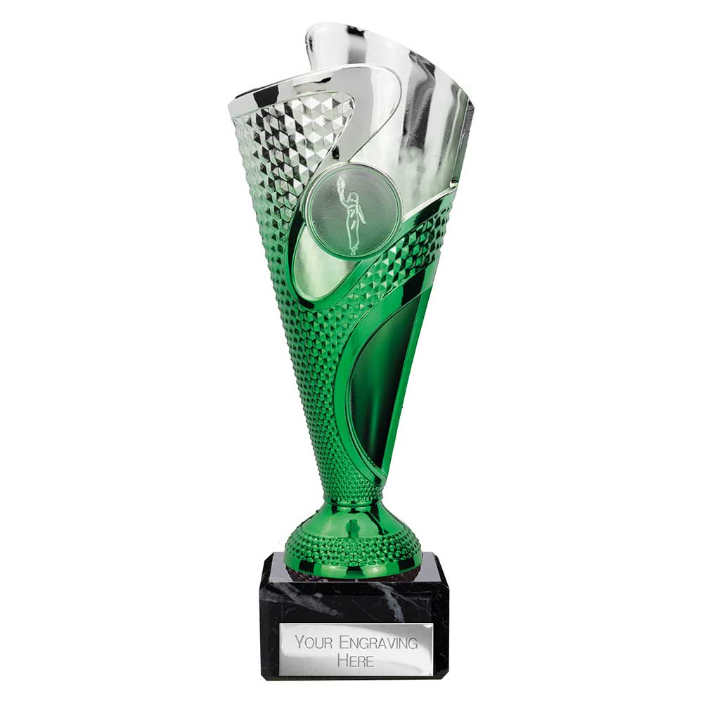 Rodeo Trophy Silver & Green - 195mm