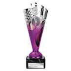 Rodeo Trophy Silver & Purple - 195mm