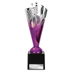 Rodeo Trophy Silver & Purple - 215mm