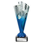 Rodeo Trophy Silver & Blue - 185mm