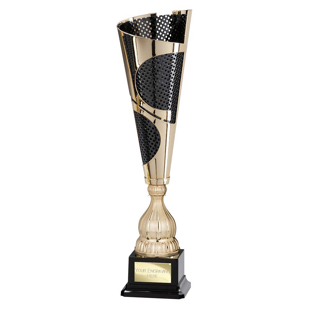 Quest Laser Cut Cup Gold & Black - 390mm
