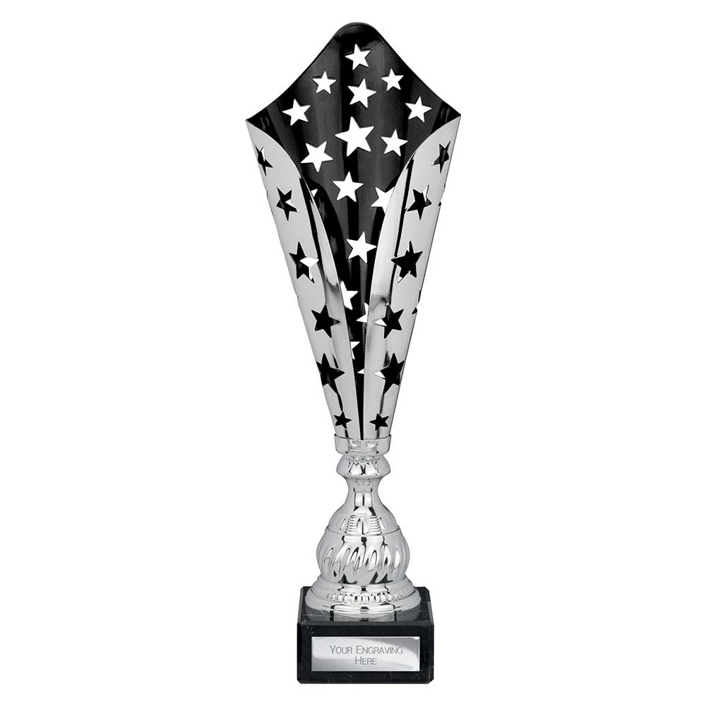 Galaxy Laser Trophy Silver & Black - 410mm