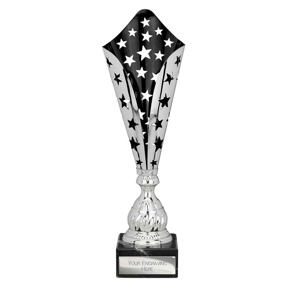 Galaxy Laser Trophy Silver & Black - 440mm