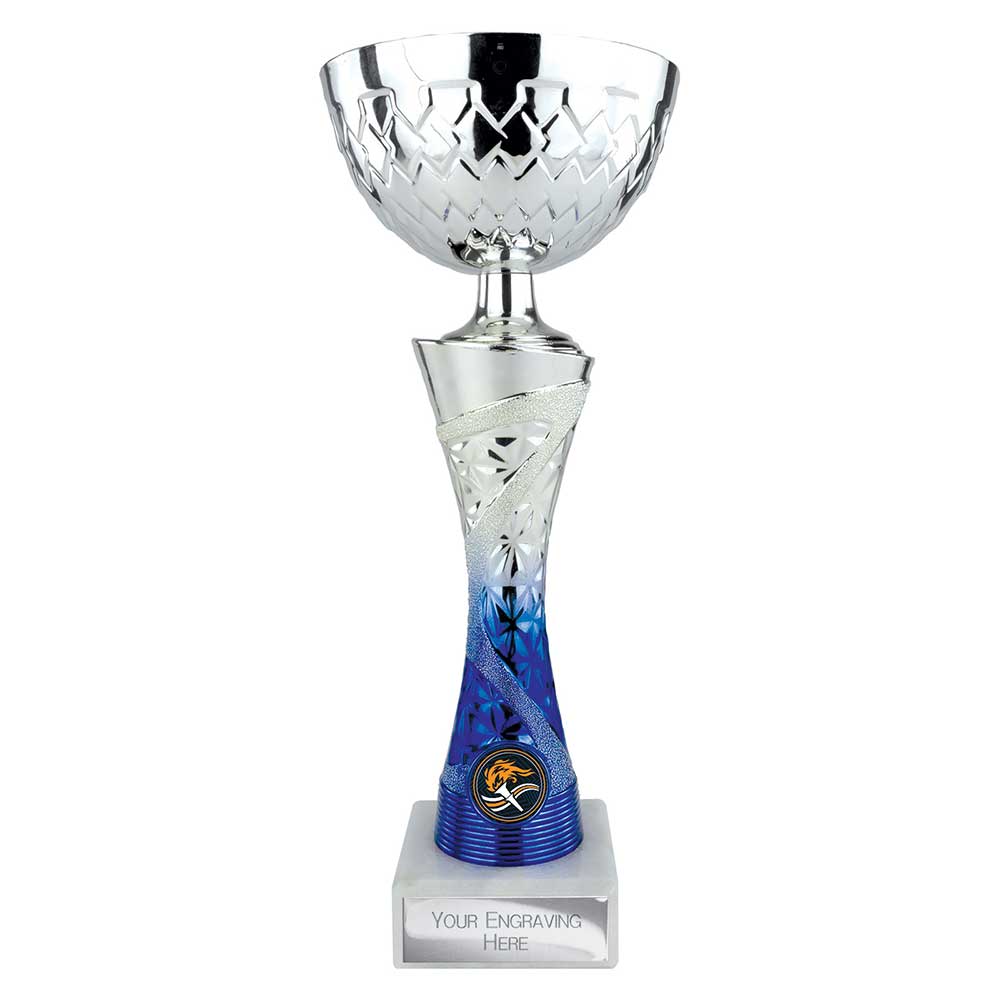 Vigour Trophy Silver & Blue - 295mm