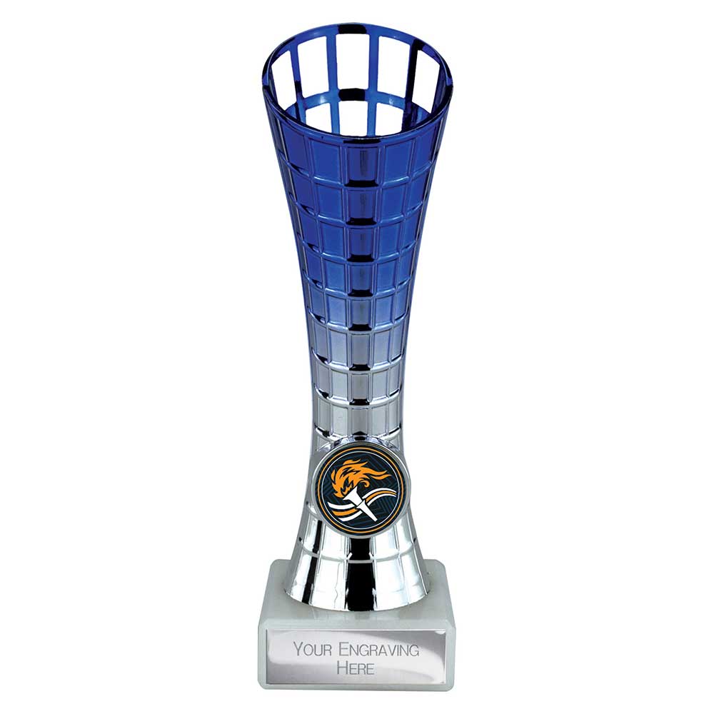 Leader Trophy Blue & Silver - 185mm