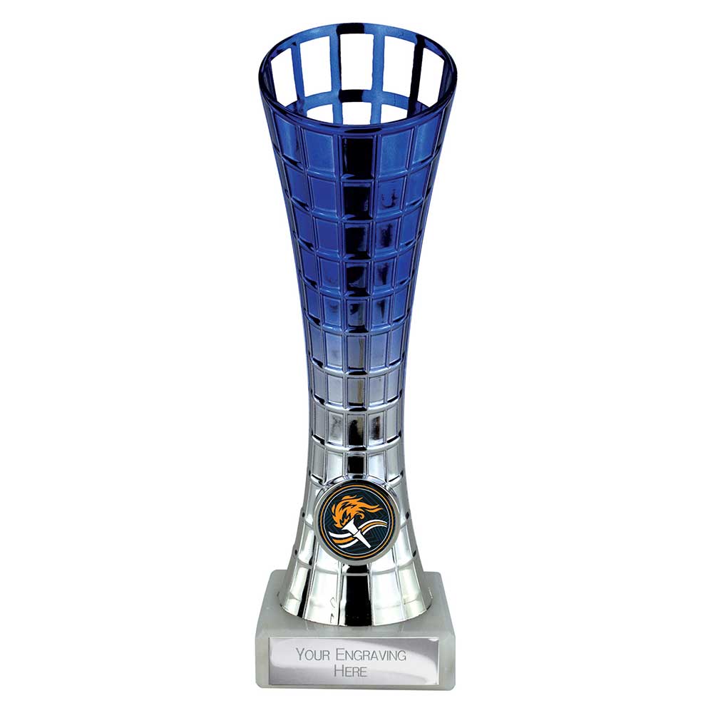 Leader Trophy Blue & Silver - 225mm