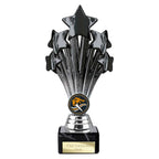 5 Star Trophy Black and Silver - 200mm