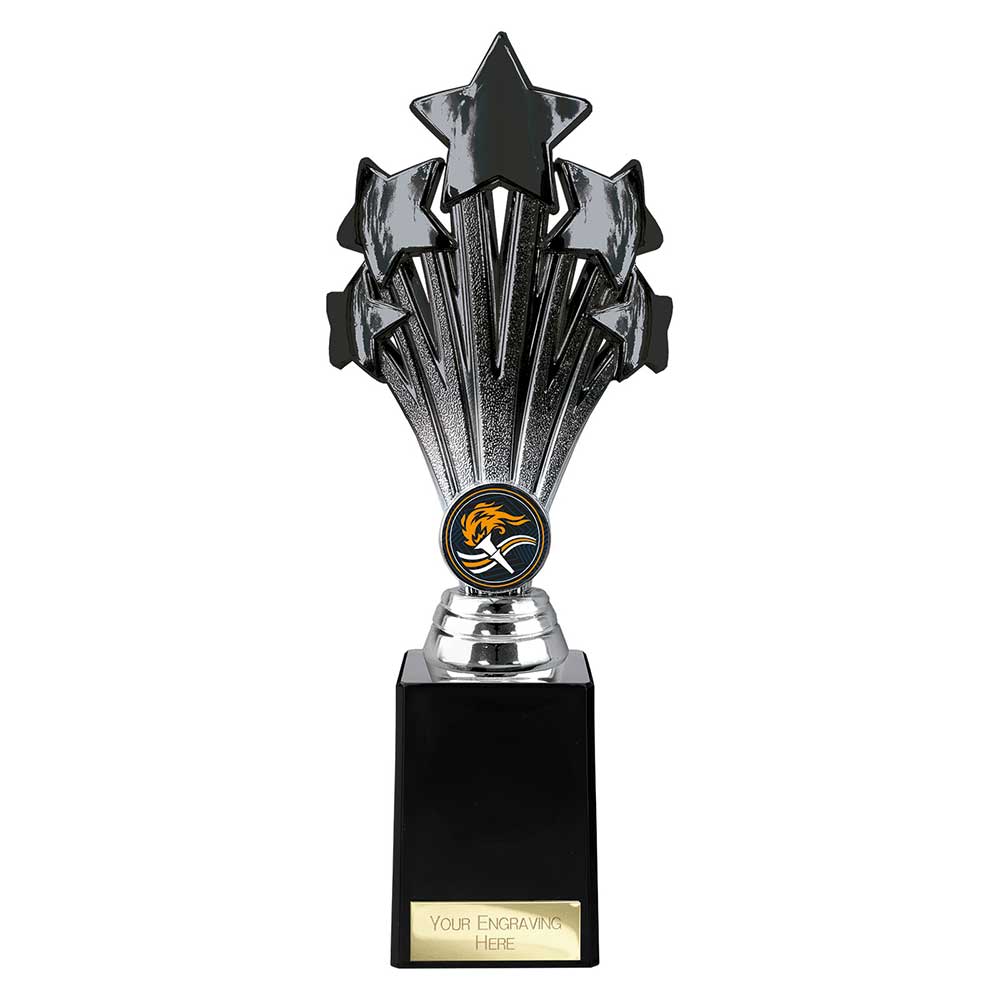 5 Star Trophy Black and Silver - 245mm