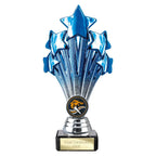 5 Star Trophy Blue and Silver - 190mm
