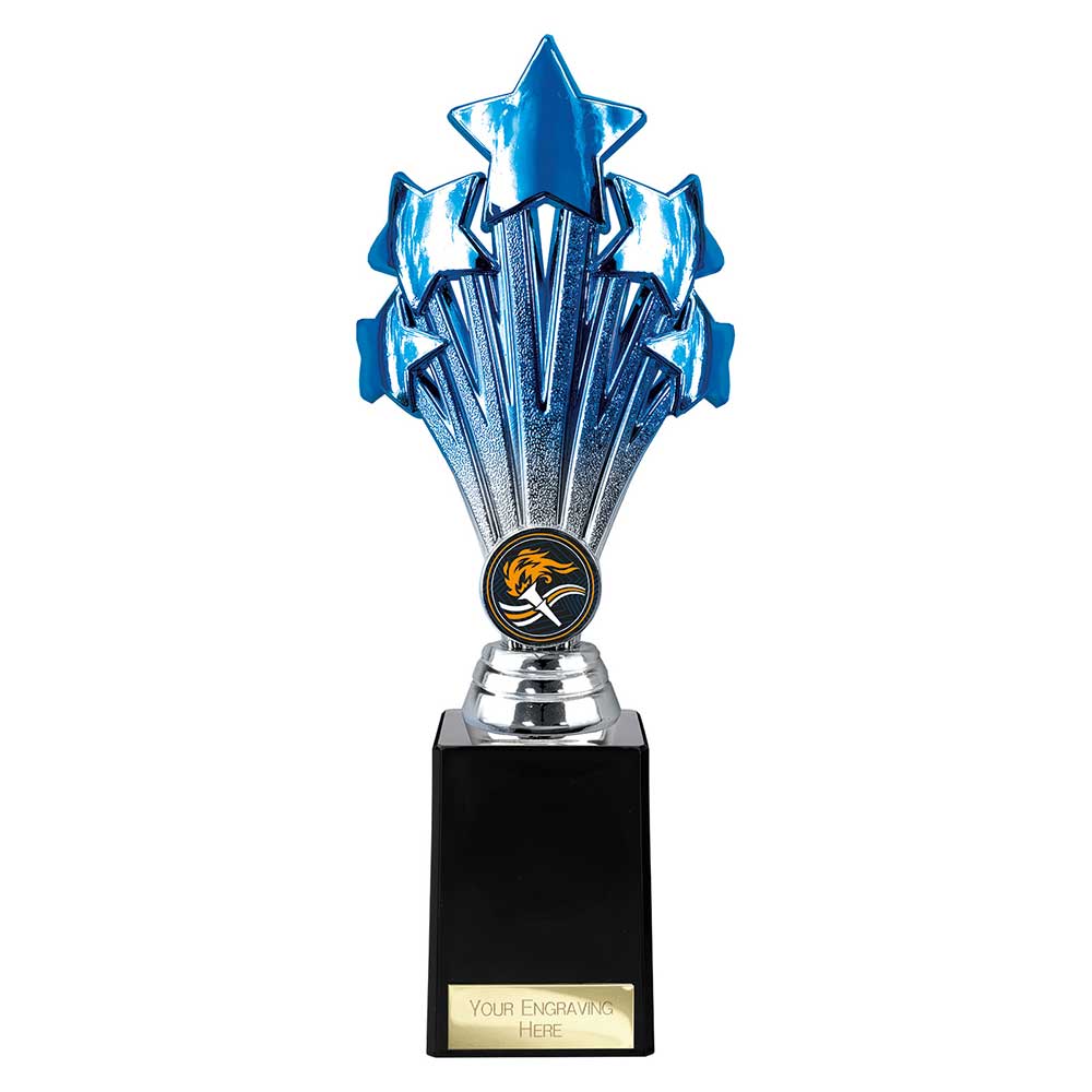 5 Star Trophy Blue and Silver - 245mm