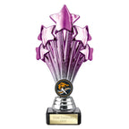 5 Star Trophy Purple and Silver - 190mm