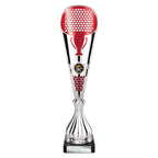 Eclectic Trophy Silver & Red - 360mm