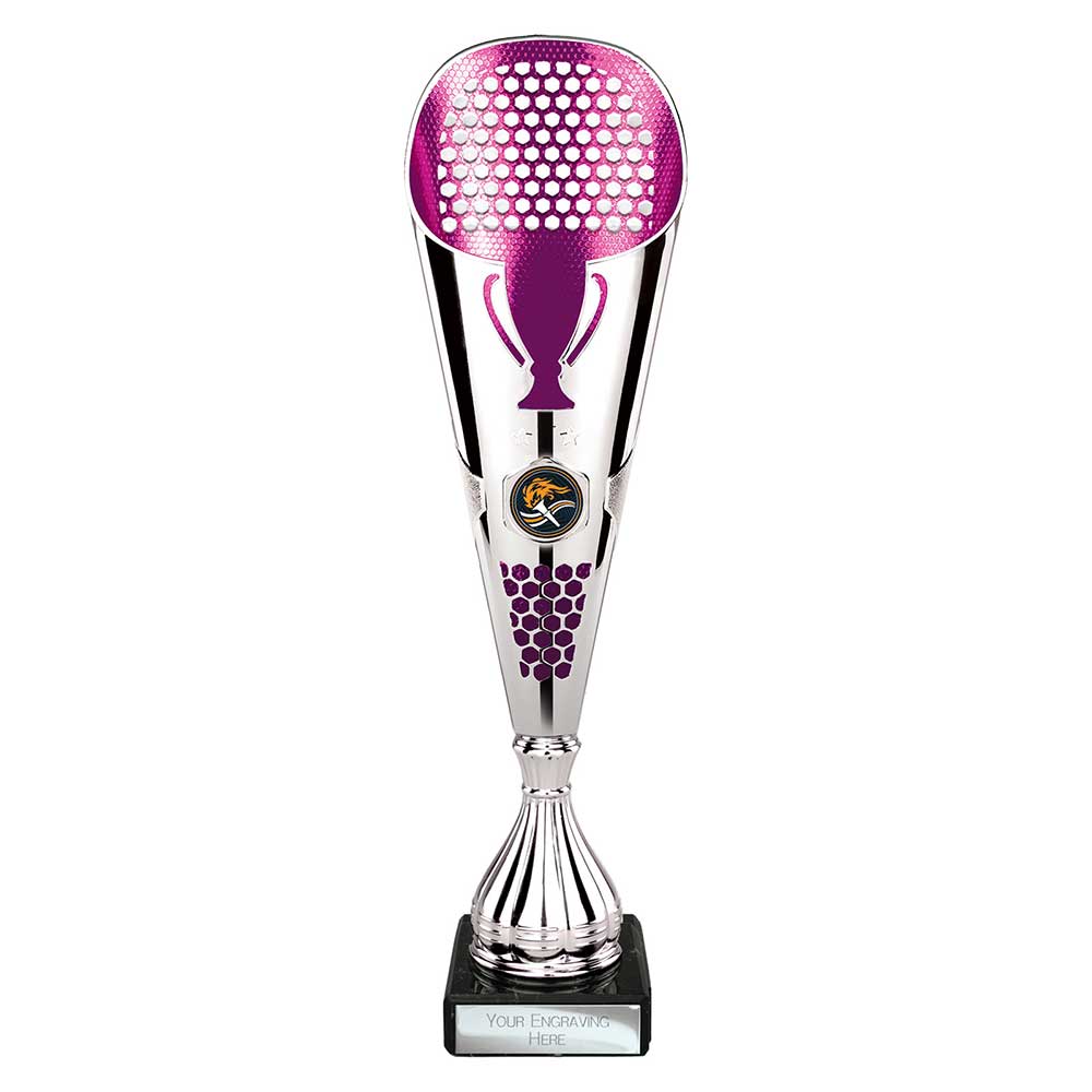 Eclectic Trophy Silver & Purple - 330mm