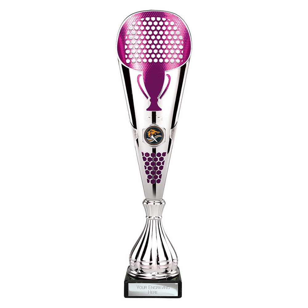 Eclectic Trophy Silver & Purple - 345mm