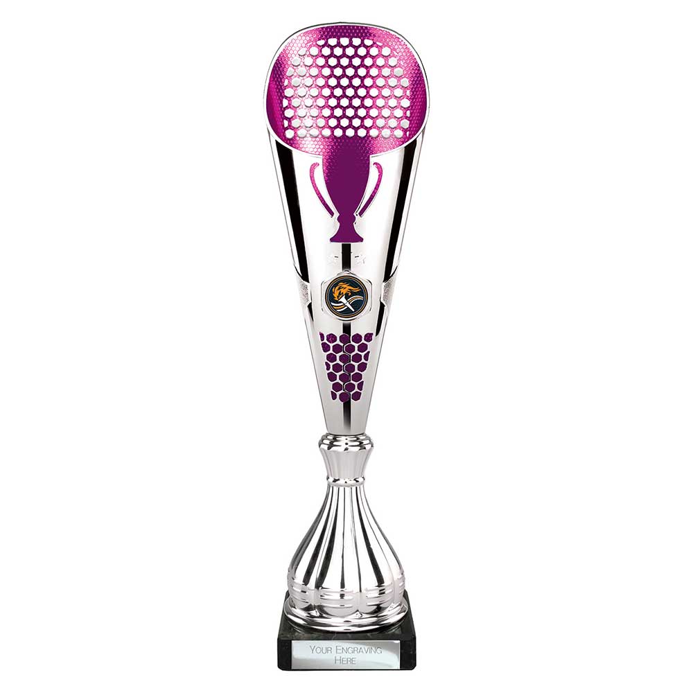 Eclectic Trophy Silver & Purple - 360mm