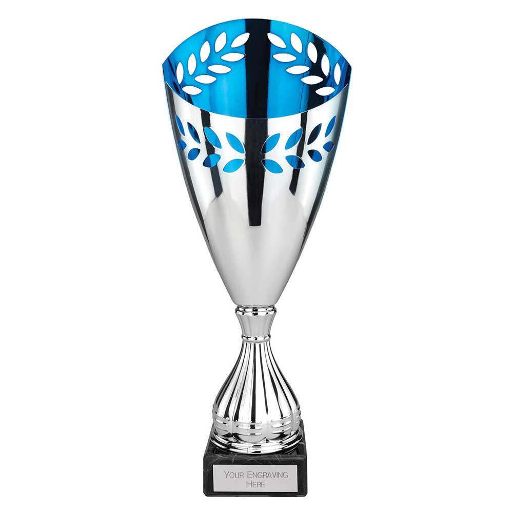 Maximus Laser Trophy Silver & Blue - 375mm