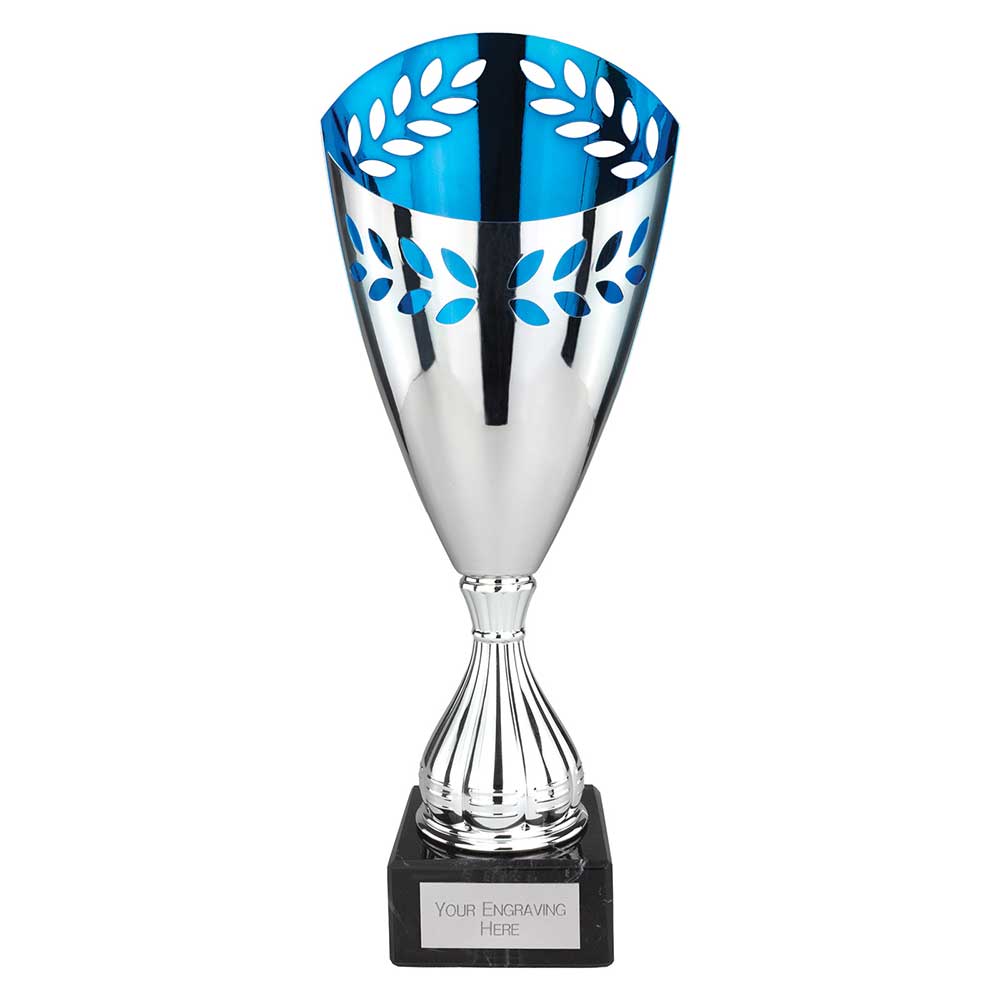 Maximus Laser Trophy Silver & Blue - 385mm