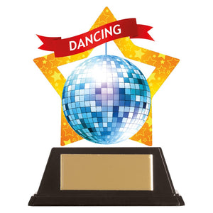 Mini-Star Glitter Ball Acrylic Plaque-AC19649