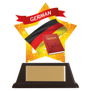 Mini-Star German Acrylic Plaque -AC19665