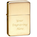 Custom engraved Stainless Steel Gold Star Lighter