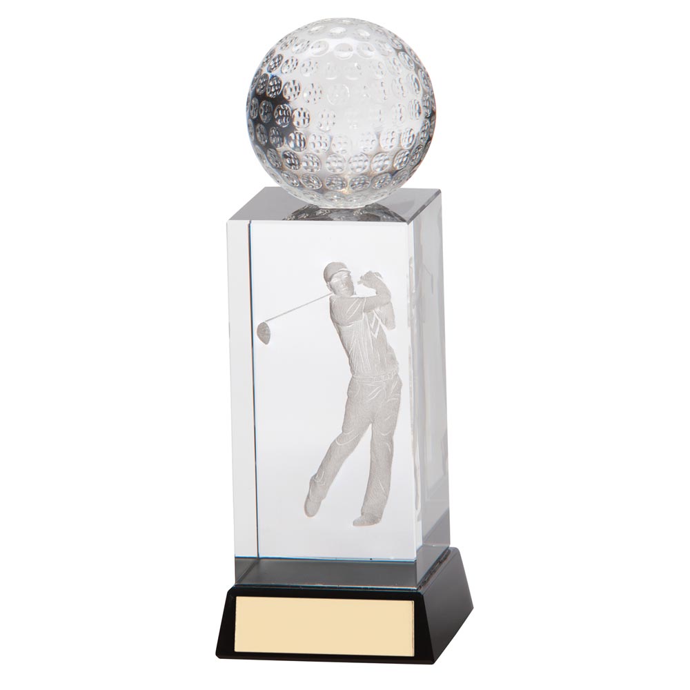 Stirling Golf Crystal Award- CR16220
