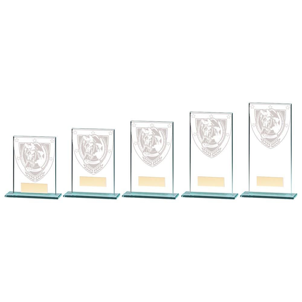 Millennium Equestrian Jade Glass Award - CR20375