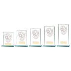 Millennium Football Boot & Ball Jade Glass Award  - CR20377