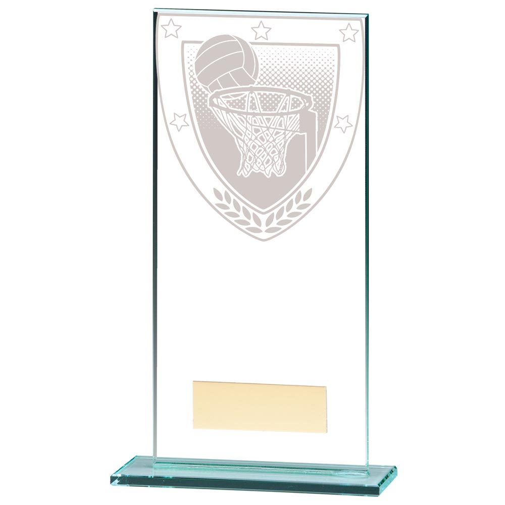 Millennium Netball Jade Glass Award - CR20386