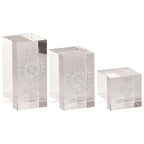 Mentor Block Crystal Paperweight - CR22121