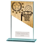 Mustang Netball Jade Glass Award - CR22214