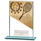 Mustang Tennis Jade Glass Award - CR22219