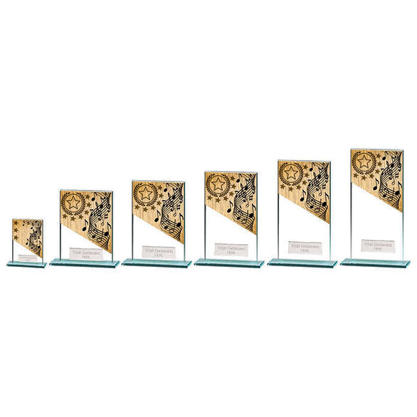 Mustang Music Jade Glass Award - CR22228