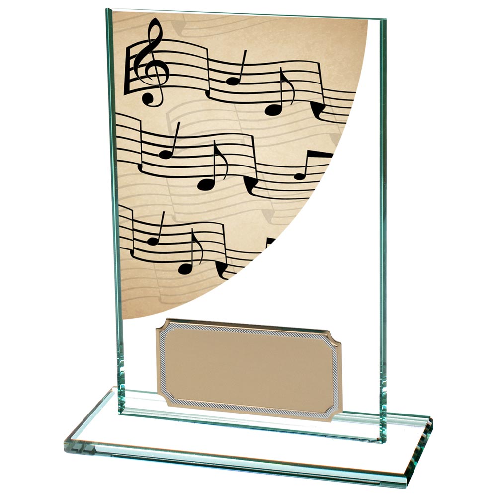 Colour Curve Music Jade Glass Award - CR4763