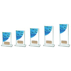 Colour Curve Swimming Jade Glass Award -CR4828