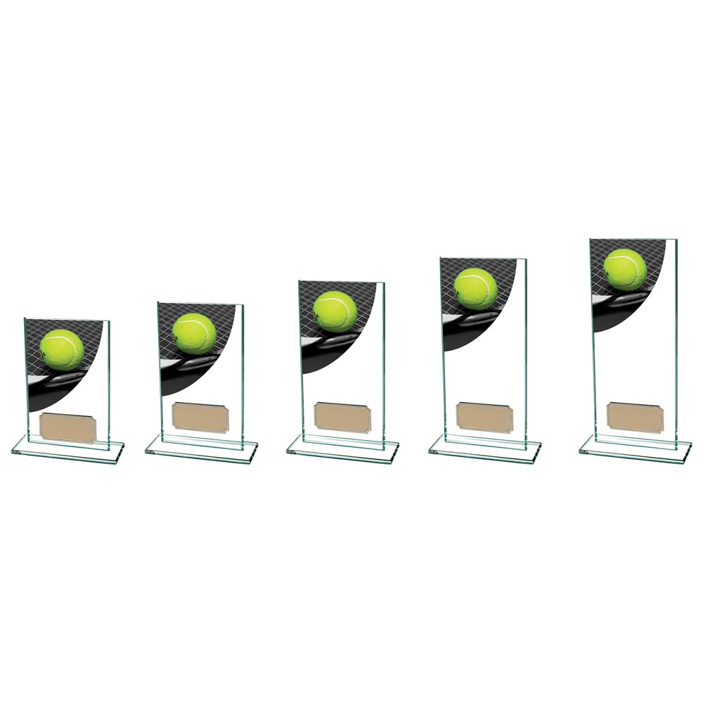 Colour Curve Tennis Jade Glass Award - CR4843