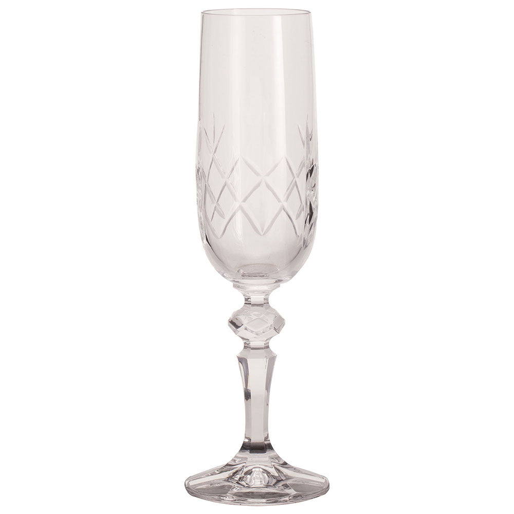 Lindisfarne Orco Crystal Champagne Glass -CR7204