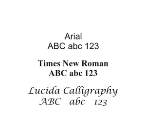 Black With Silver Border Aluminium Plaque