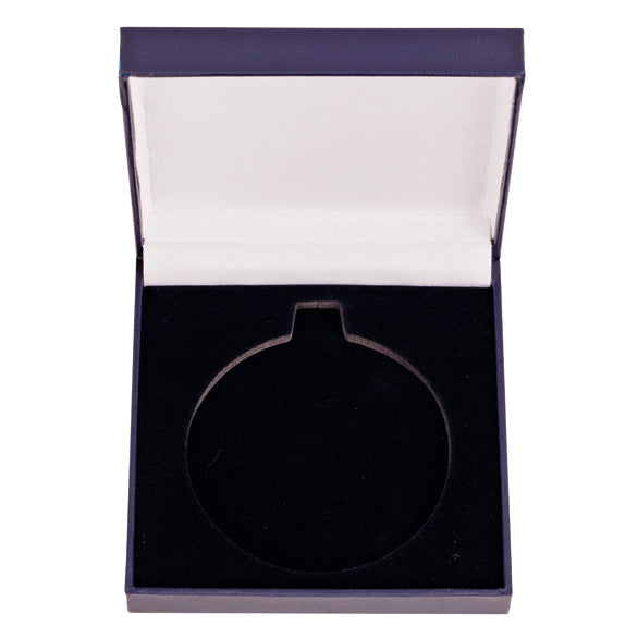 Blue Leatherette Medal Box - MB25233