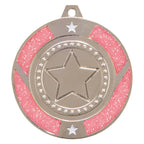 Glitter Star Medal Pink - MM17148
