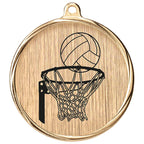 Aurum Netball Medal Gold - MM22592
