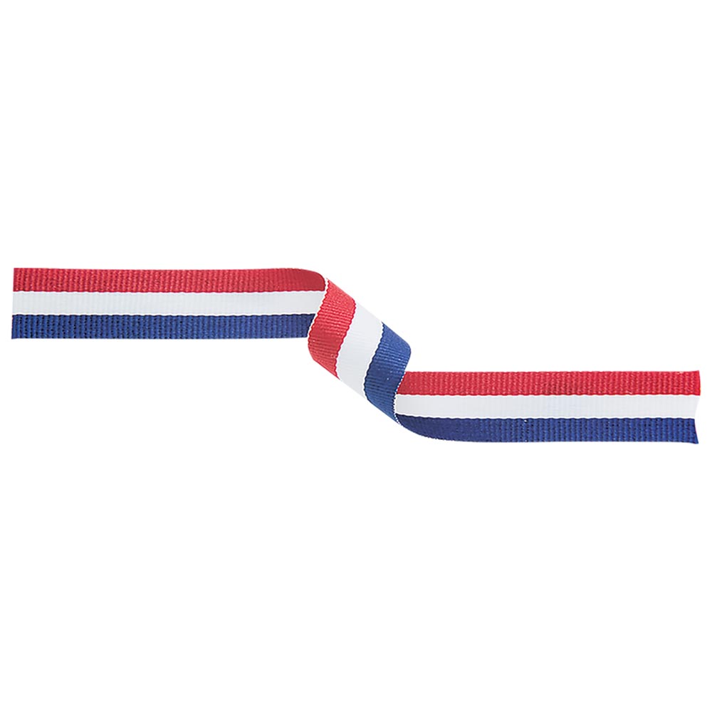 Medal Ribbon Red White & Blue-MR2
