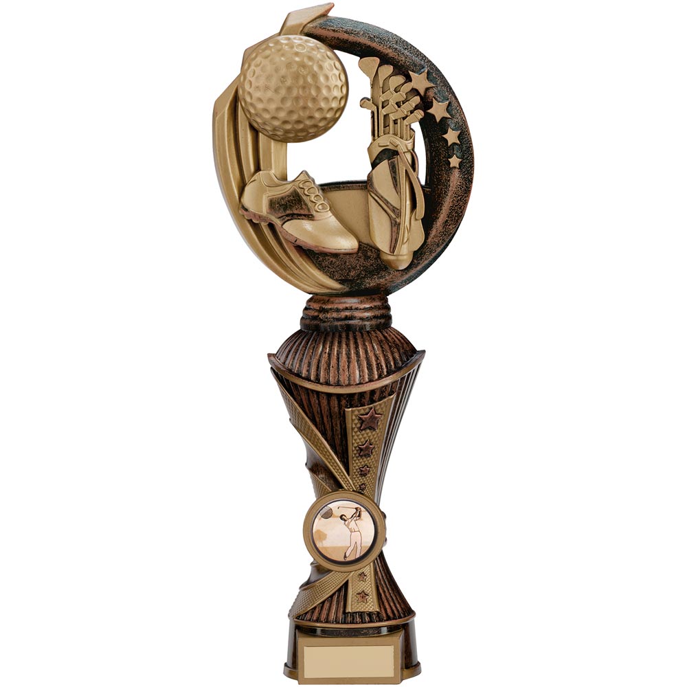 Renegade Golf Heavyweight Award Antique Bronze & Gold PX17258