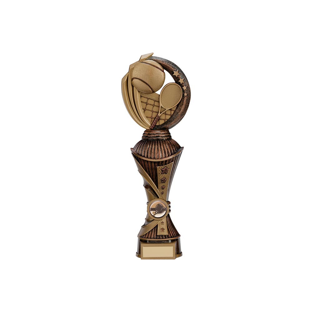 Renegade Tennis Heavyweight Award Antique Bronze & Gold -PX17263