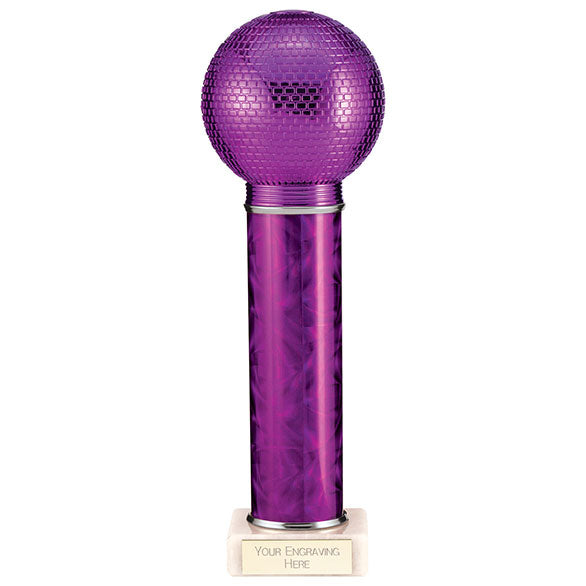 Disco Inferno Tube Trophy Purple  -TA22131
