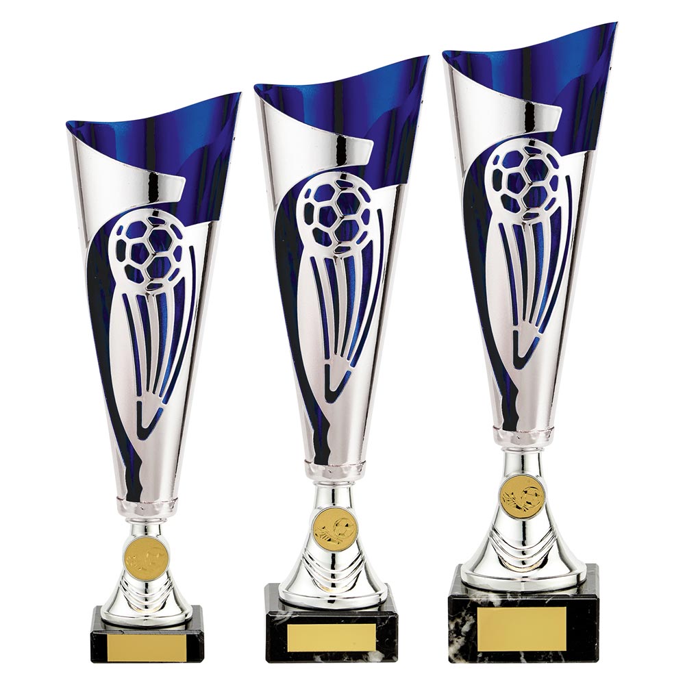 Champions Football Cup Silver & Blue  - TR19706