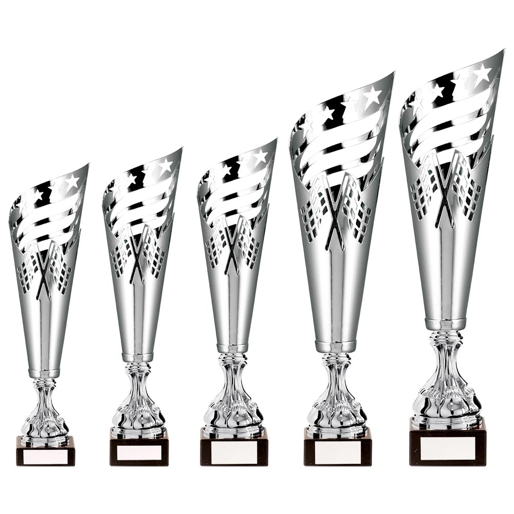 Monza Lazer Cut Metal Cup Silver - TR20547