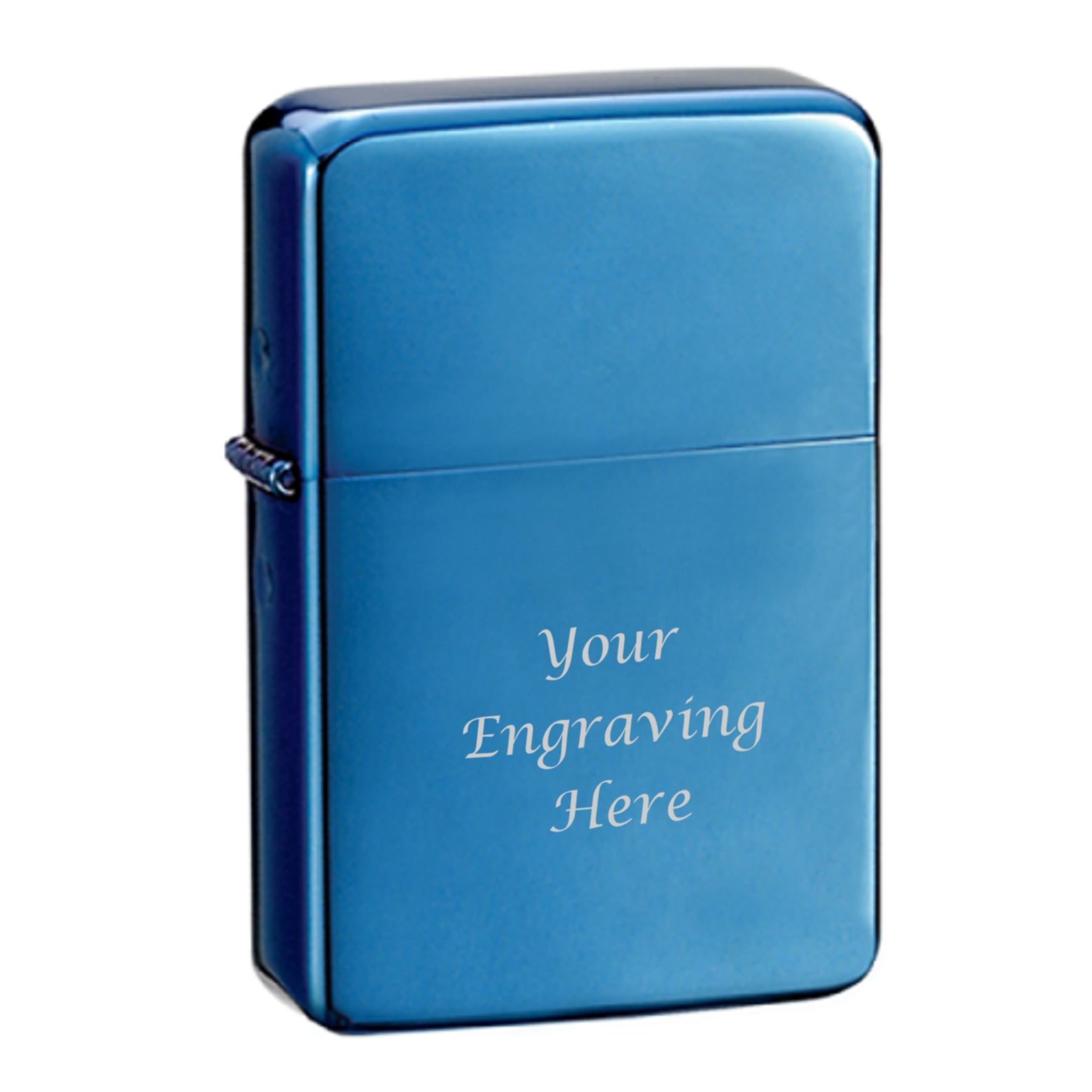 Stainless Steel Blue Ice Star Lighter personalised
